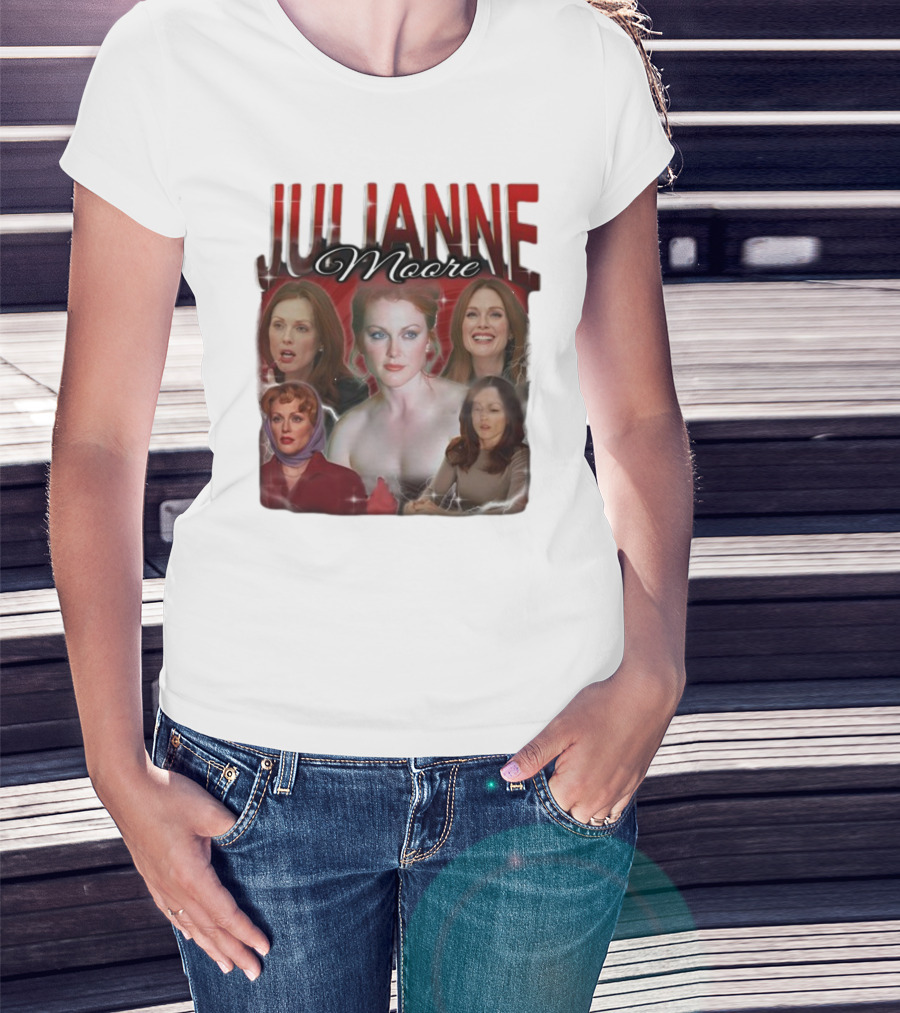 Cravemedia Julianne Moore Multi-Image Collage T-Shirt