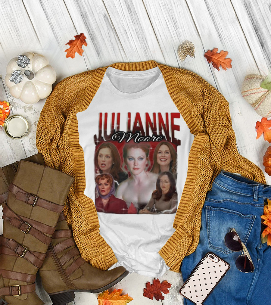 Cravemedia Julianne Moore Multi-Image Collage T-Shirt