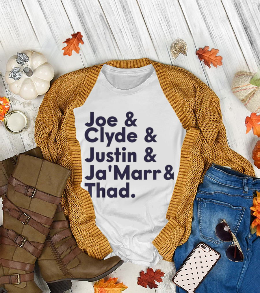 Joe Clyde Justin Ja'Marr Thad Football Legends Bengals NFL T-Shirt
