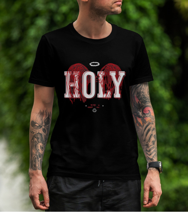Holy 1 Peter 1 16 Keep It Holy Wings Halo T-Shirt