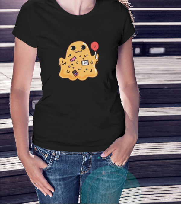 SCP 999 Tickle Monster Holding A Smiling Lollipop With Candy Elements T-Shirt