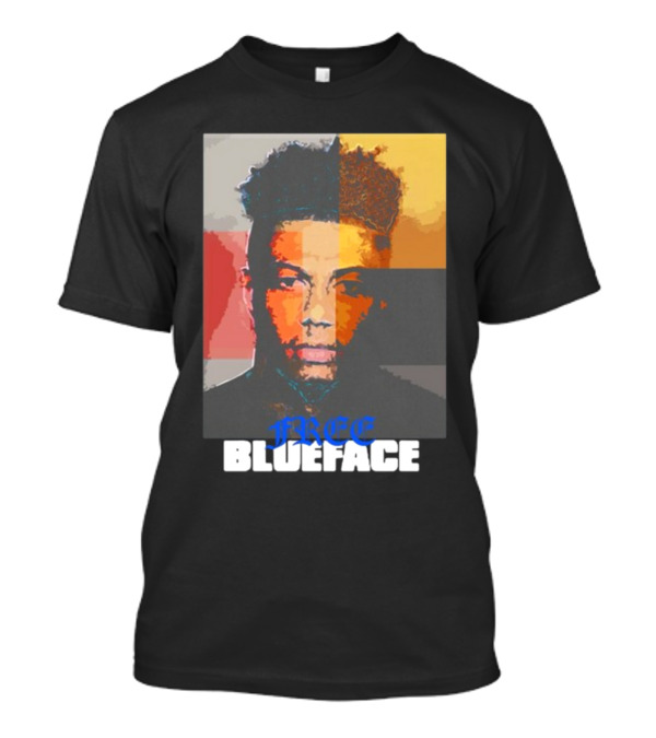 Wack100 Free Blueface Album Colorful T-Shirt