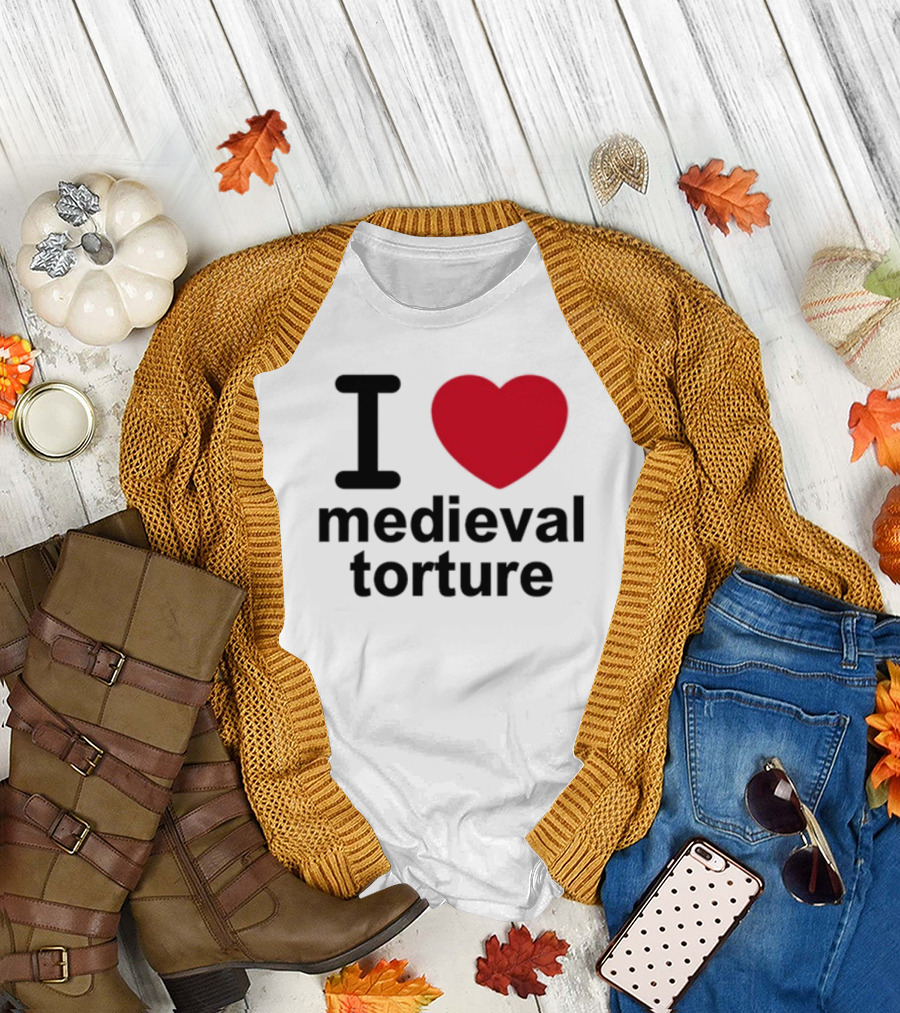 Wii Goth I Love Medieval Torture T-Shirt