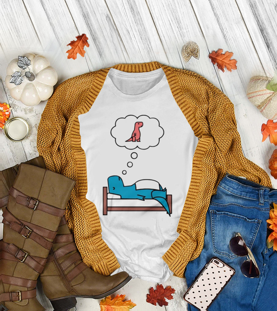Dinosaur Sweet Dreams BlueRex Sleeping Dinos Dreaming Red Rex T-Shirt