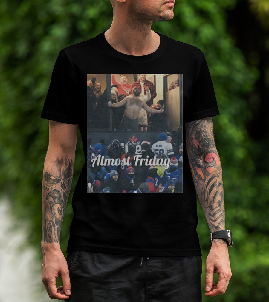 Almost Friday Kelce Labatt Beer Football T-Shirt