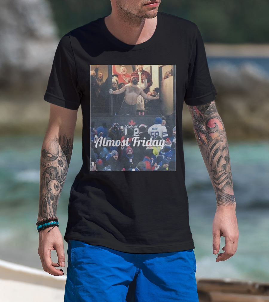 Almost Friday Kelce Labatt Beer Football T-Shirt