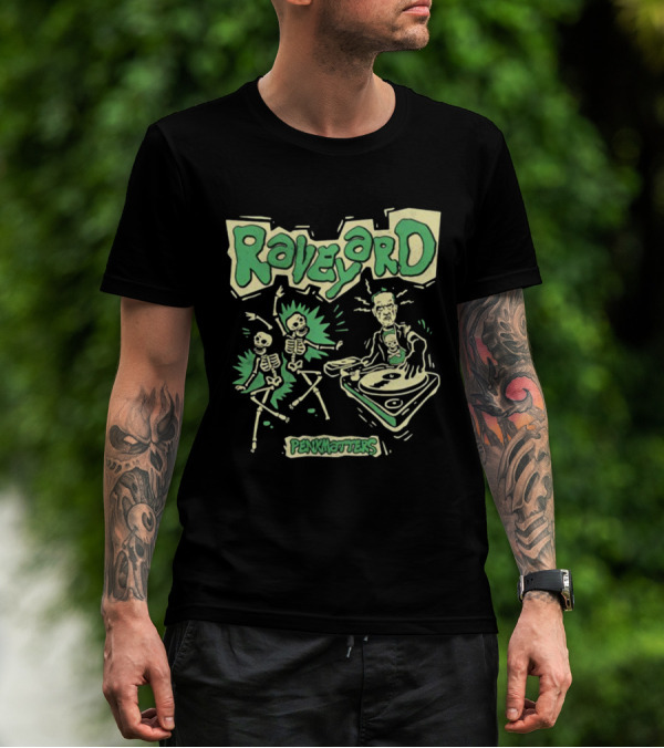 Penkmatters Raveyard Skeleton DJ Party T-Shirt