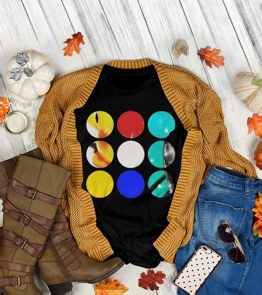 Fleshwater Sounds Of Grieving Circles Color Palette T-Shirt