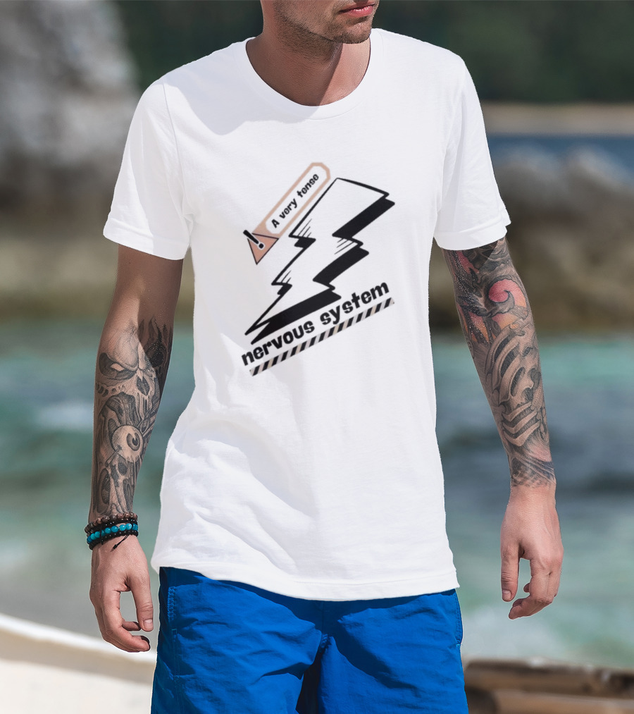 A Very Tense Nervous System Lightning Bolt T-Shirt