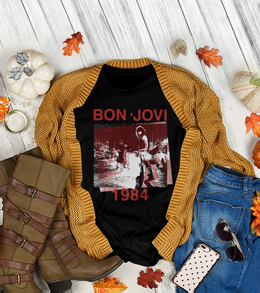 Bon Jovi Streets 1984 Urban Scene T-Shirt