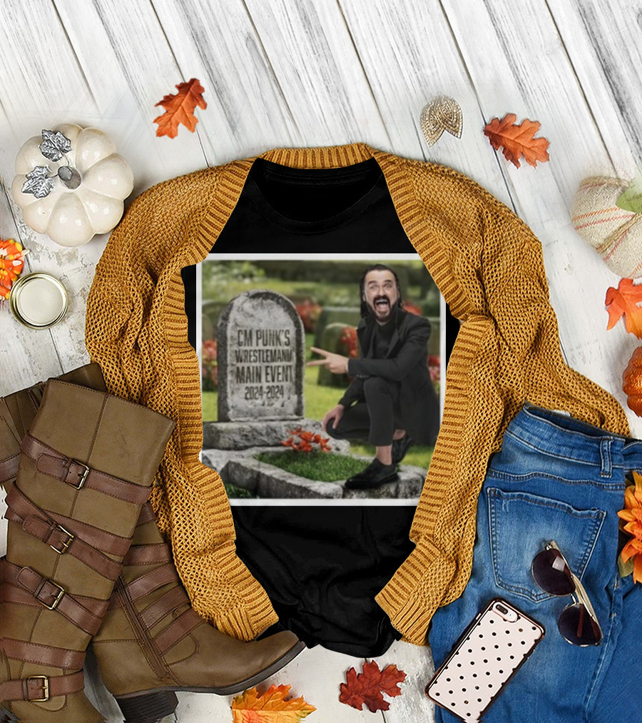 CM Punk's Wrestlemania Main Event 2024 Tombstone T-Shirt