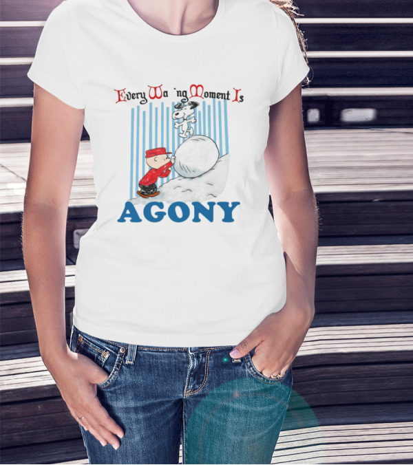 Every Waking Moment Is Agony Sisyphus Dog Cartoon Snowball T-Shirt