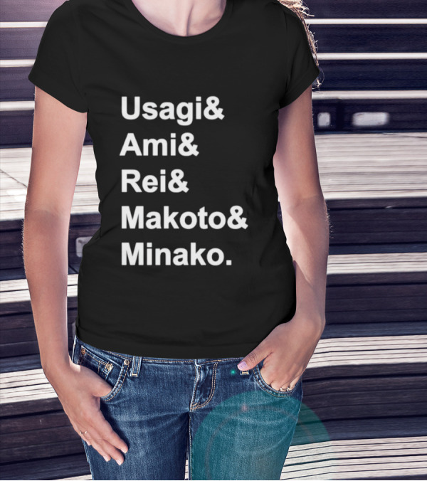 Sailor Moon Usagi Ami Rei Makoto Minako T-Shirt