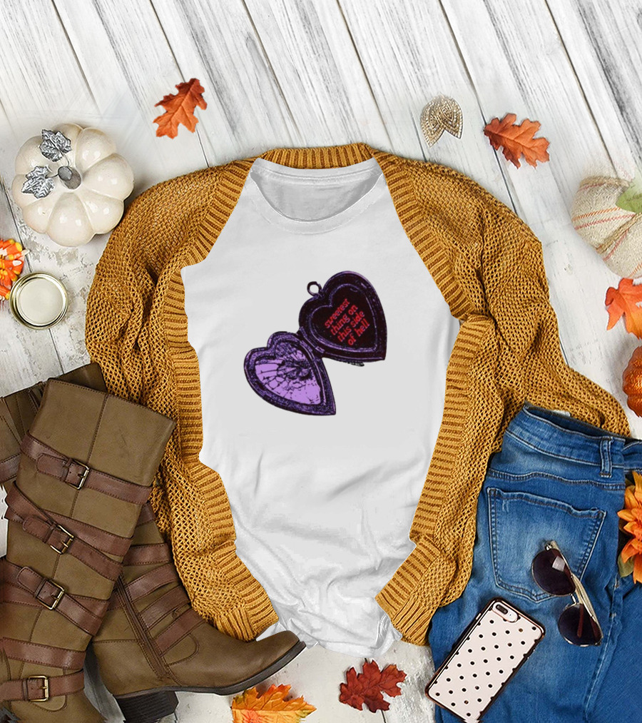 Sweetest Things On This Side Of Hell Broken Heart Pendant T-Shirt