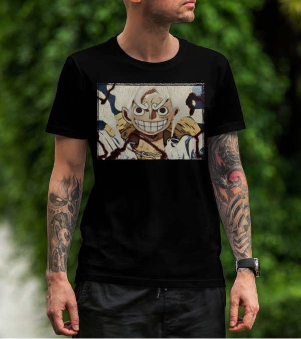 Max Holloway Gear 5 Luffy One Piece Anime Character T-Shirt