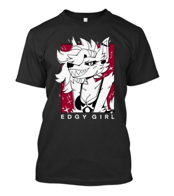 Edgy Girl Doubledog Bitey Puppy Girls T-Shirt