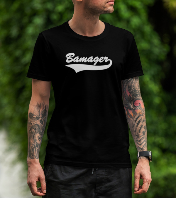Bamager Baseball Script T-Shirt