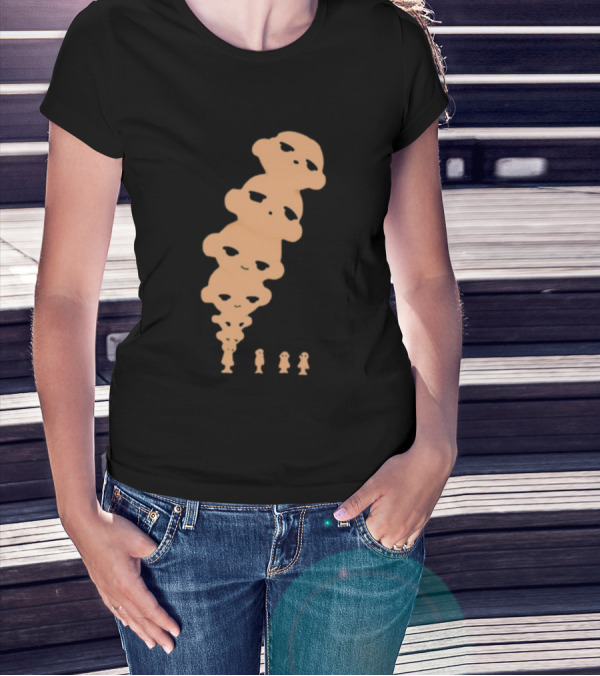 Impoppy Baby Head Gradient Faces T-Shirt