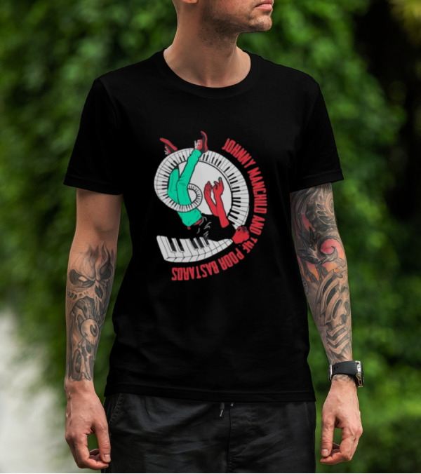 Johnny Manchild And The Poor Bastards Spiral Keyboard T-Shirt