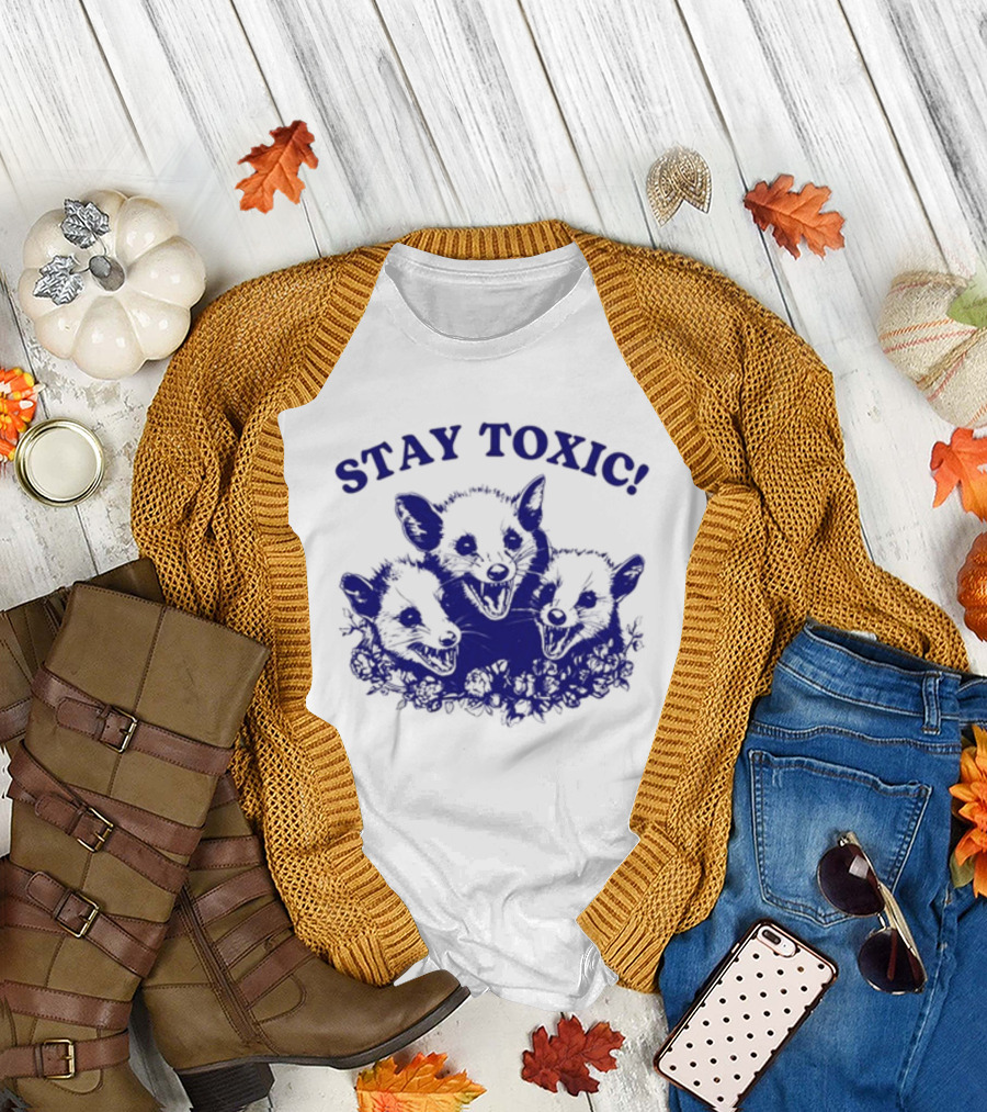 Stay Toxic Trash Panda Iswearimnothigh T-Shirt