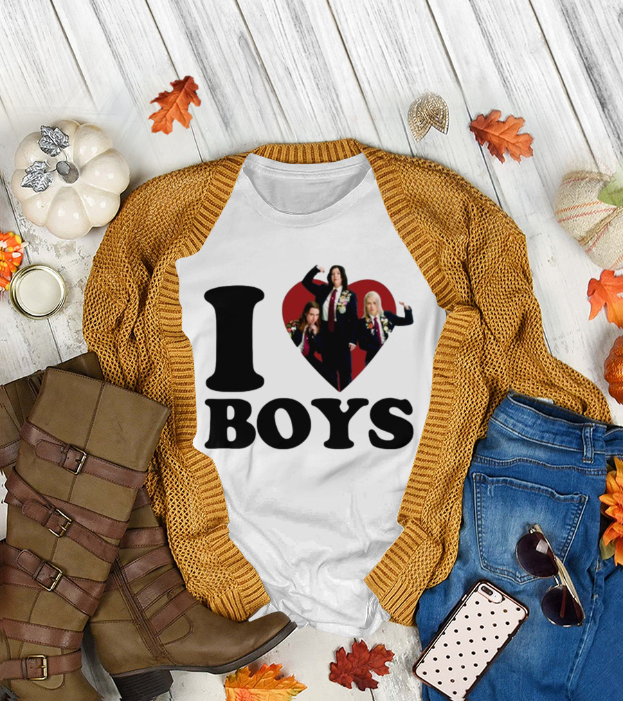 I Love Boys Mustardyardpress Boygenius Heart Trio T-Shirt