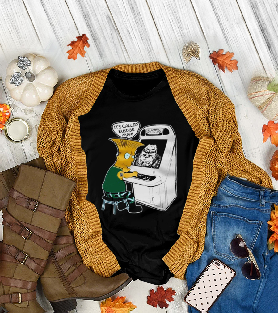 Simption Arcade Gamer It's Called Kusoge Man T-Shirt