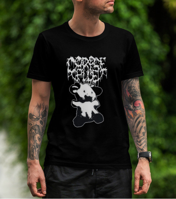 Corpse Pile Sweetie Cow Dripping Gothic T-Shirt