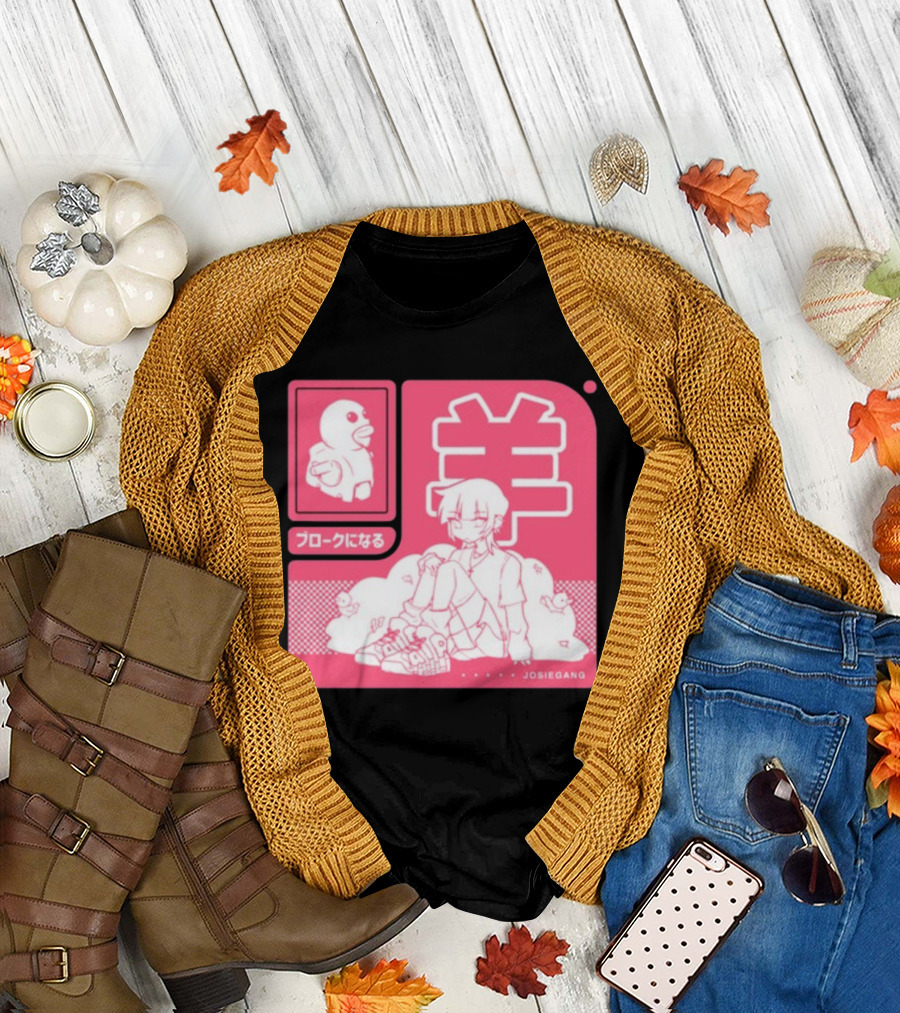 Sheepxing Bloke Josiegang Anime Manga Character Kawaii Aesthetic Japan T-Shirt