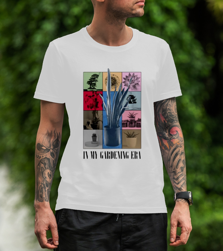 In My Gardening Era Vibrant Plant Montage T-Shirt