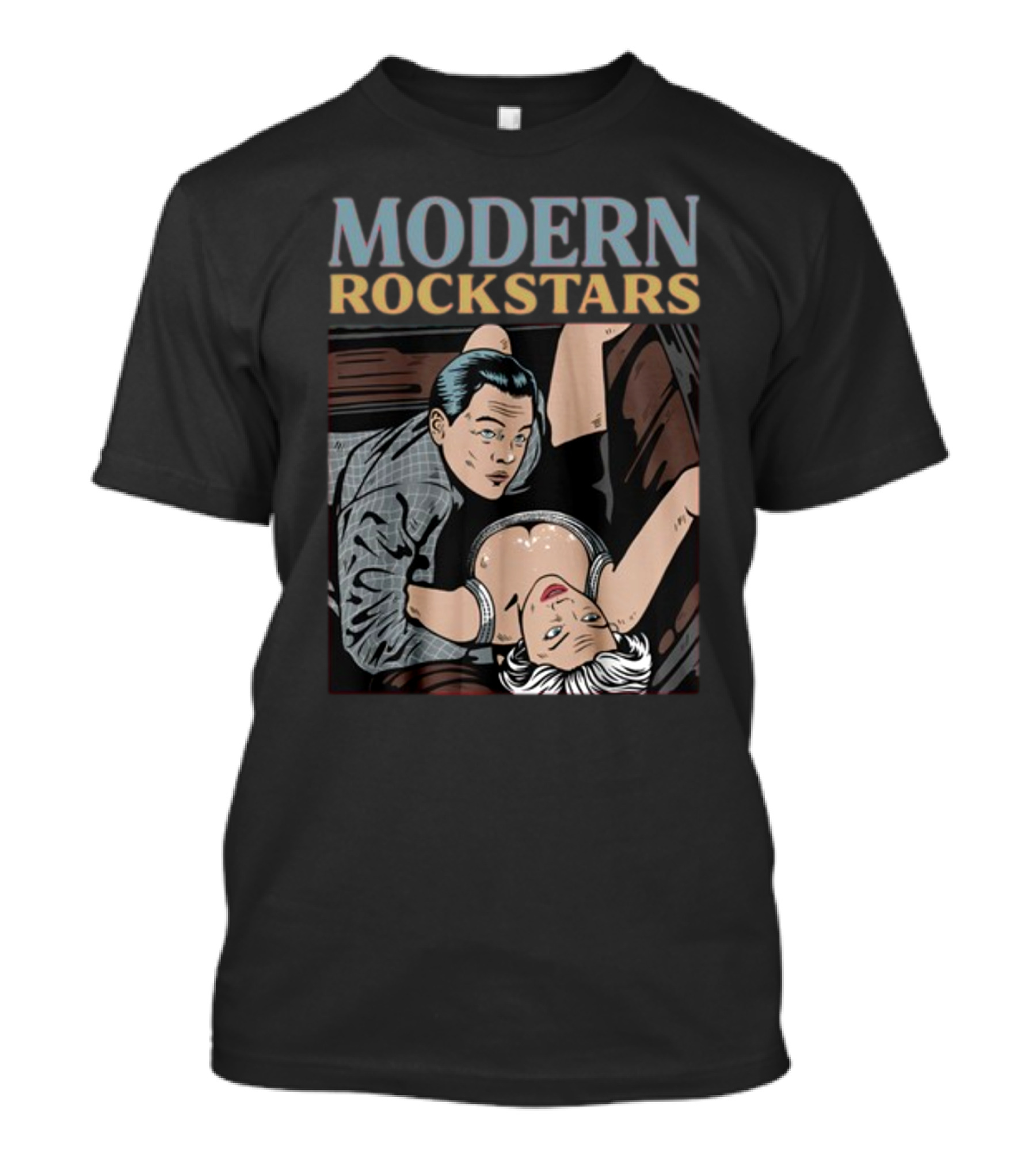 Modern Rockstars Wall Street Scandal Pop Art Aesthetic T-Shirt