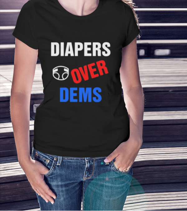 DIAPERS Icon OVER DEMS Political T-Shirt