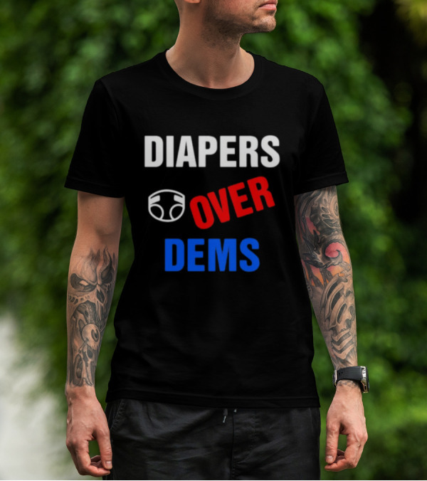 DIAPERS Icon OVER DEMS Political T-Shirt