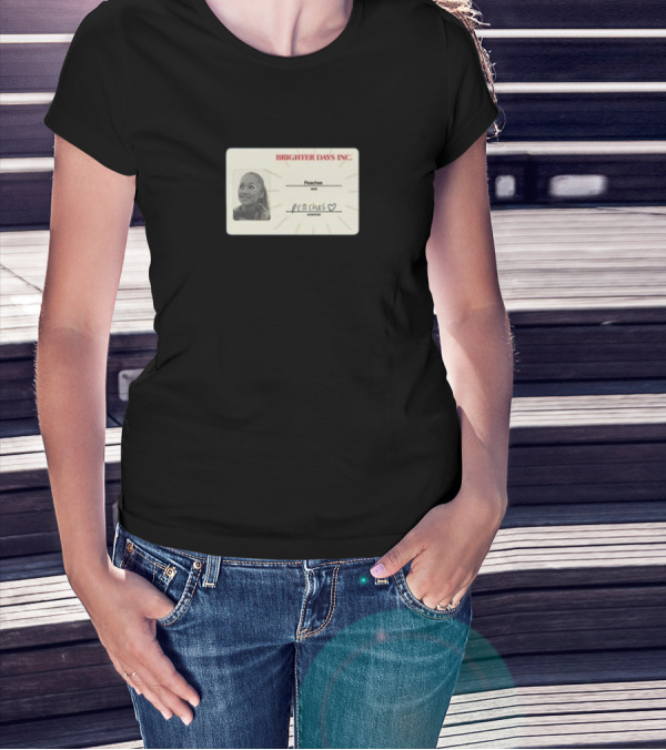 Brighter Days Inc Peaches Smiling Badge TeamAriana T-Shirt