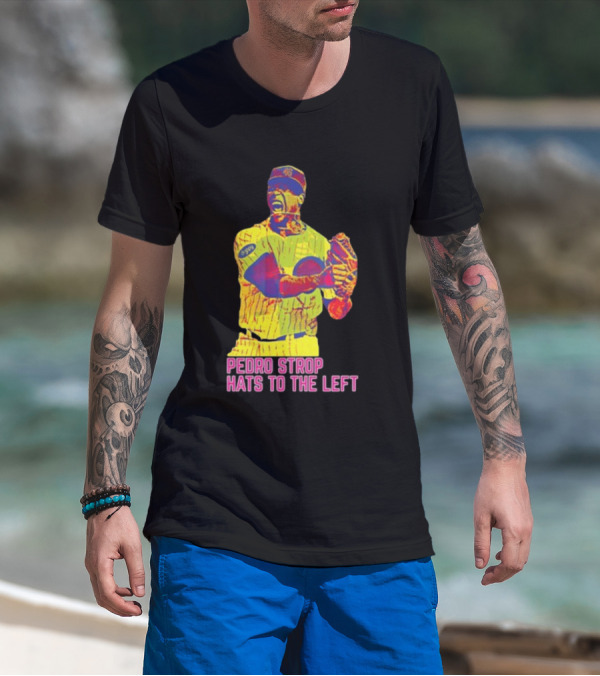 Pedro Strop Hats To The Left Colorful Baseball Player T-Shirt