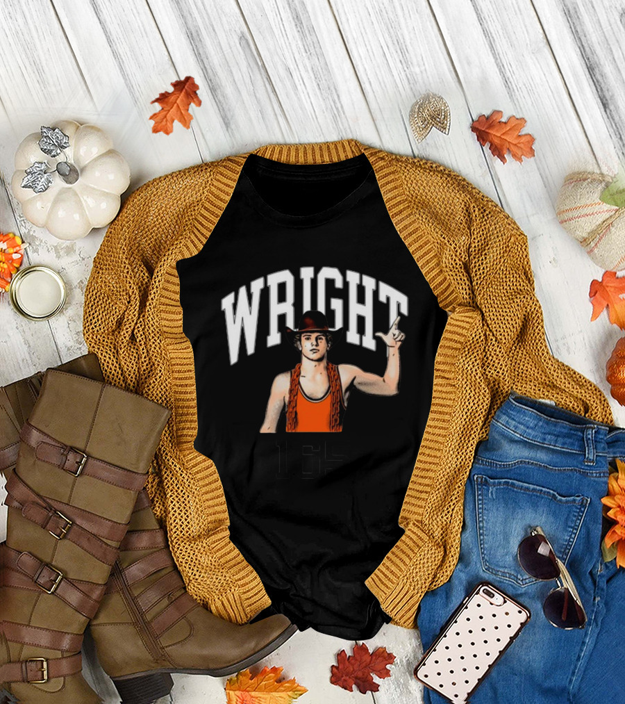 Wright 165 Wrestling Cowboy with Chain T-Shirt