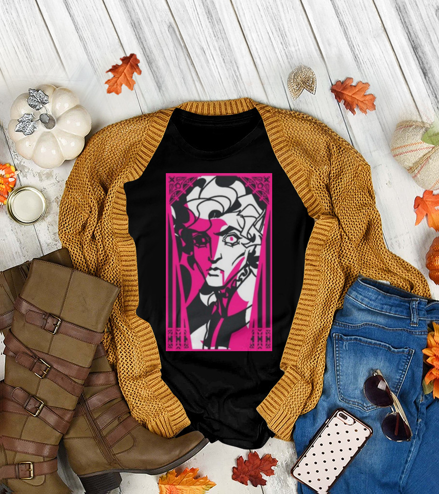 Vespervines Astarion Art Deco Gothic Stained Glass T-Shirt