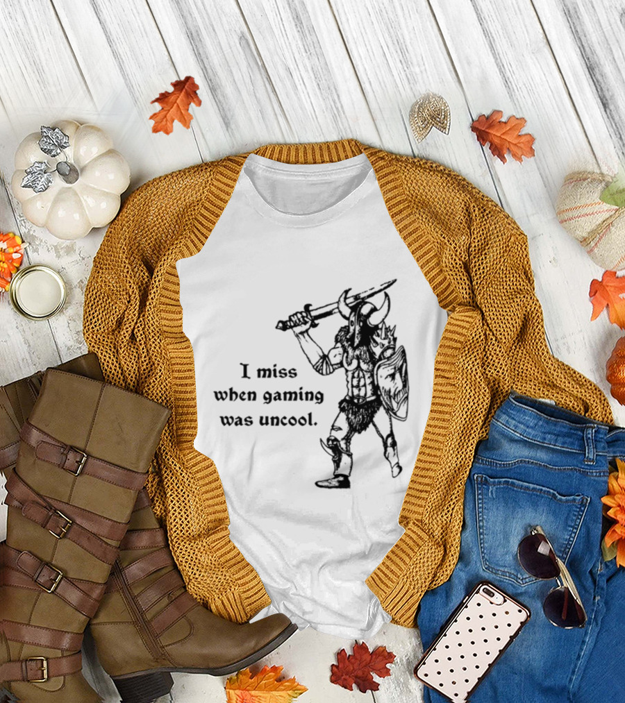 Hyperborean Heretic I Miss When Gaming Was Uncool Barbarian Warrior Vintage Nostalgia T-Shirt