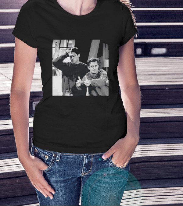 Friends Joey And Chandler Funny Gesture Scene T-Shirt