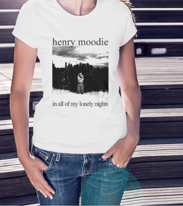 Henry Moodie In All Of My Lonely Nights Dark Skyline Scene T-Shirt