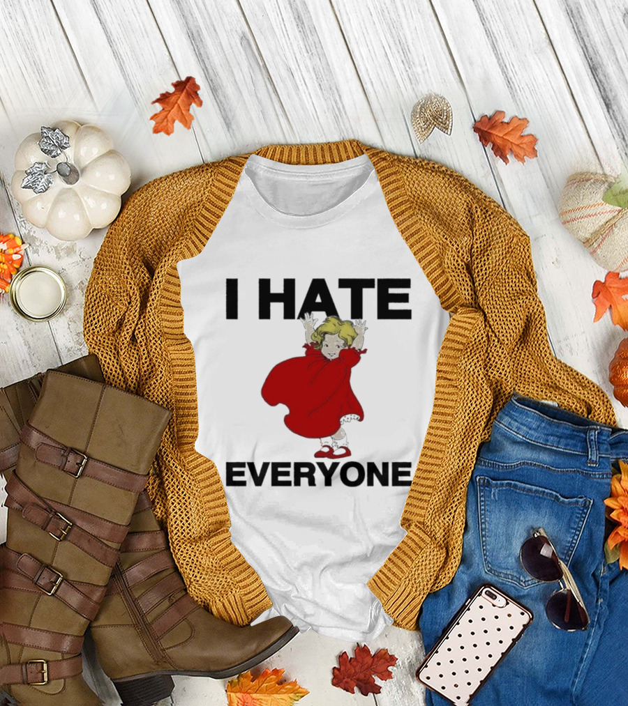 I Hate Everyone Baby Cute Red Dress Girl T-Shirt