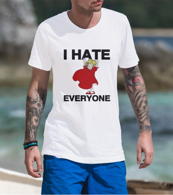 I Hate Everyone Baby Cute Red Dress Girl T-Shirt