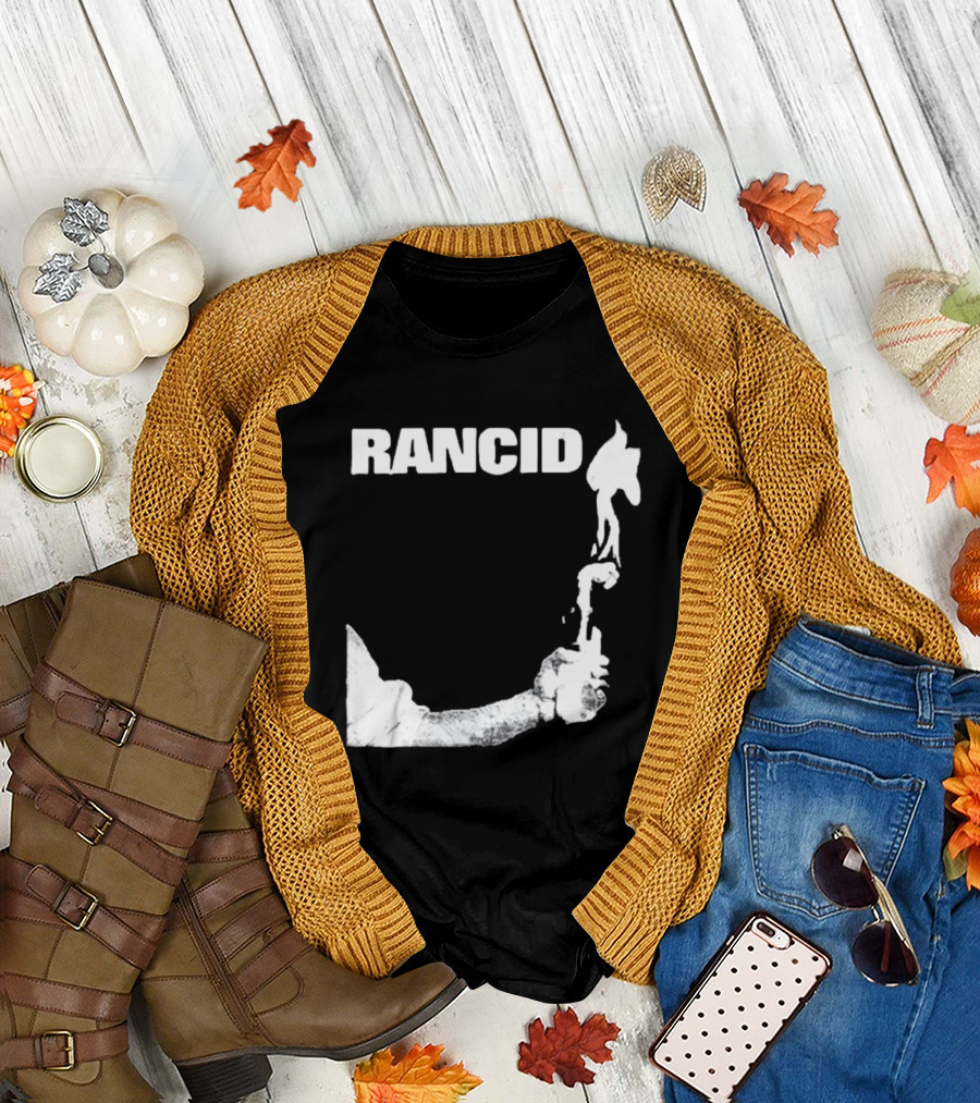 Rancid Band Logo Molotov Cocktail T-Shirt