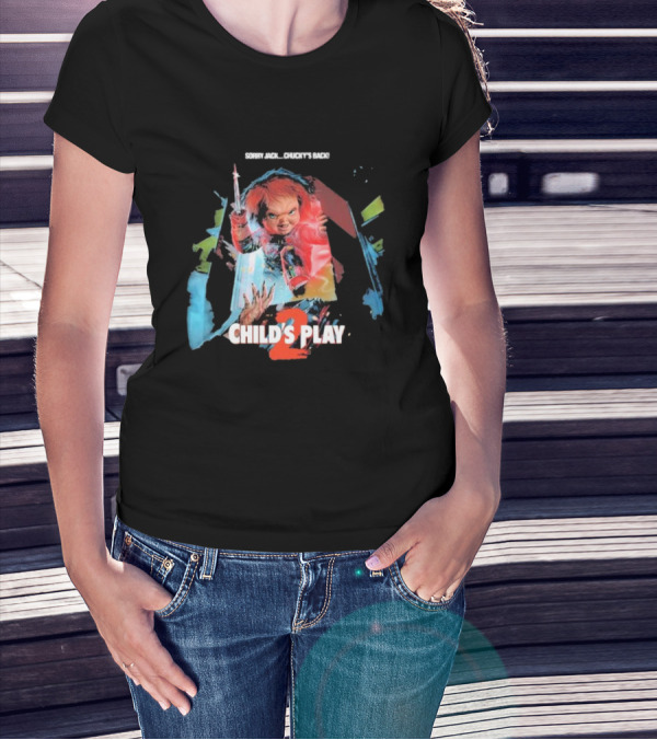 Sorry Jack Chucky’s Back Child’s Play 2 Horror T-Shirt