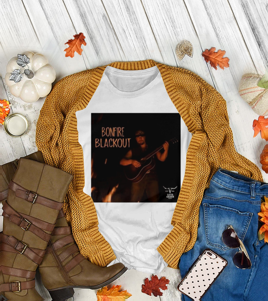 Bonfire Blackout Gaven Aaron Guitar Night T-Shirt