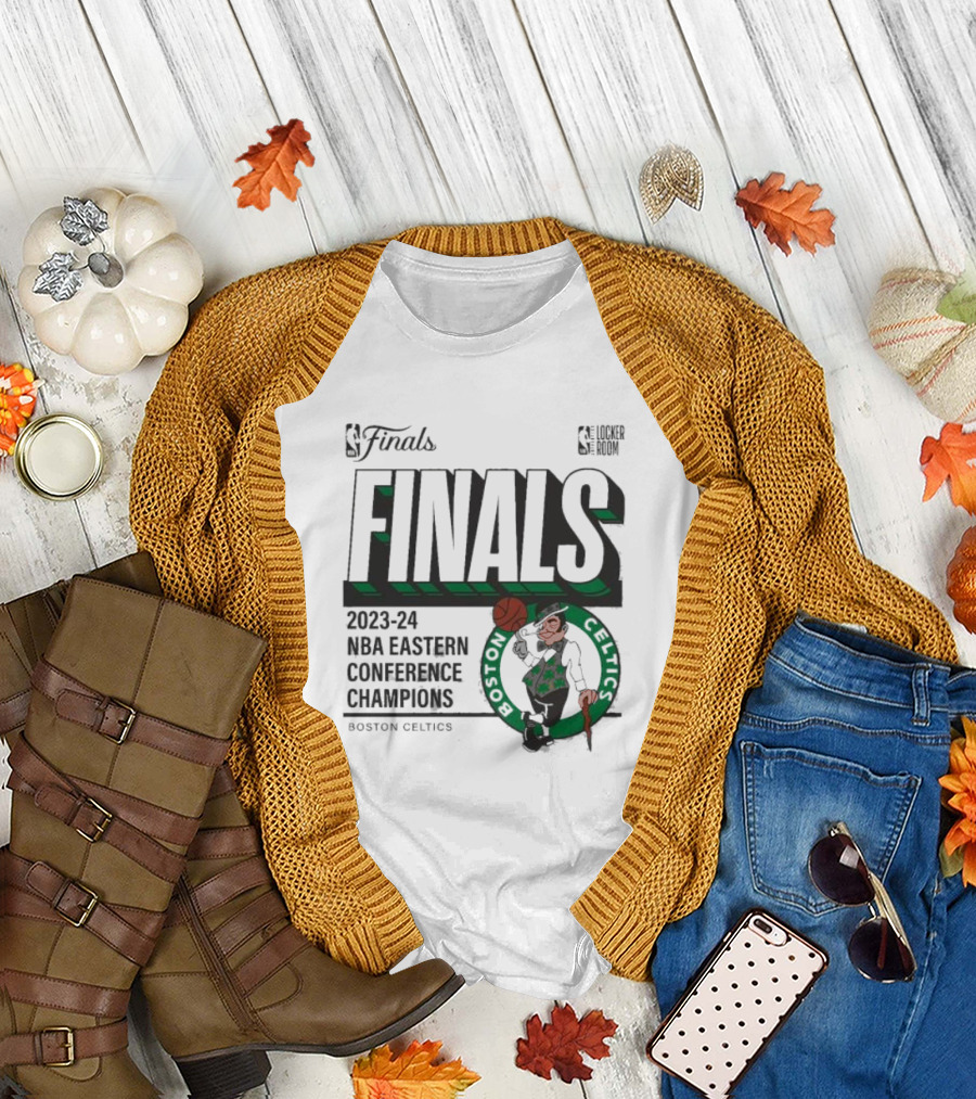 NBA Finals Boston Celtics 2023-24 Eastern Conference Champions Locker Room T-Shirt