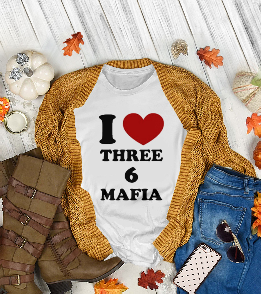 I Love Heart Three 6 Mafia T-Shirt