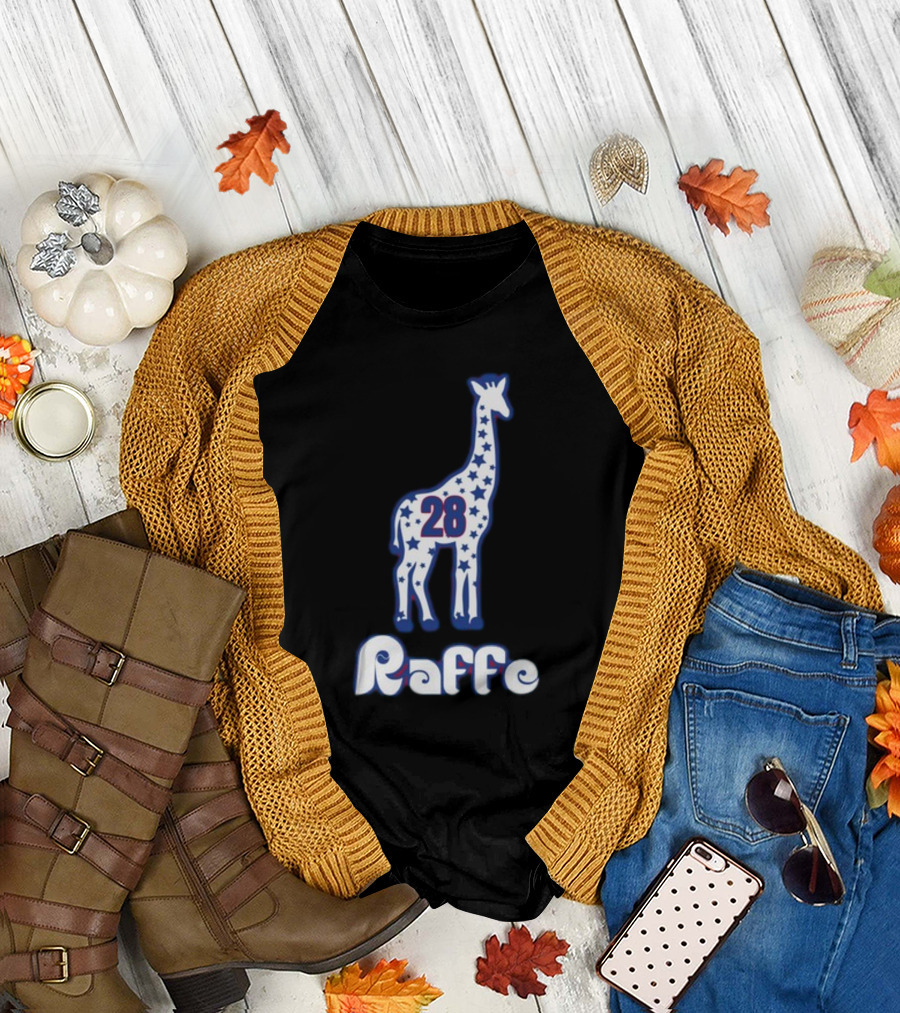 Phillygoat Raffe 28 Star-Patterned Giraffe Jersey T-Shirt