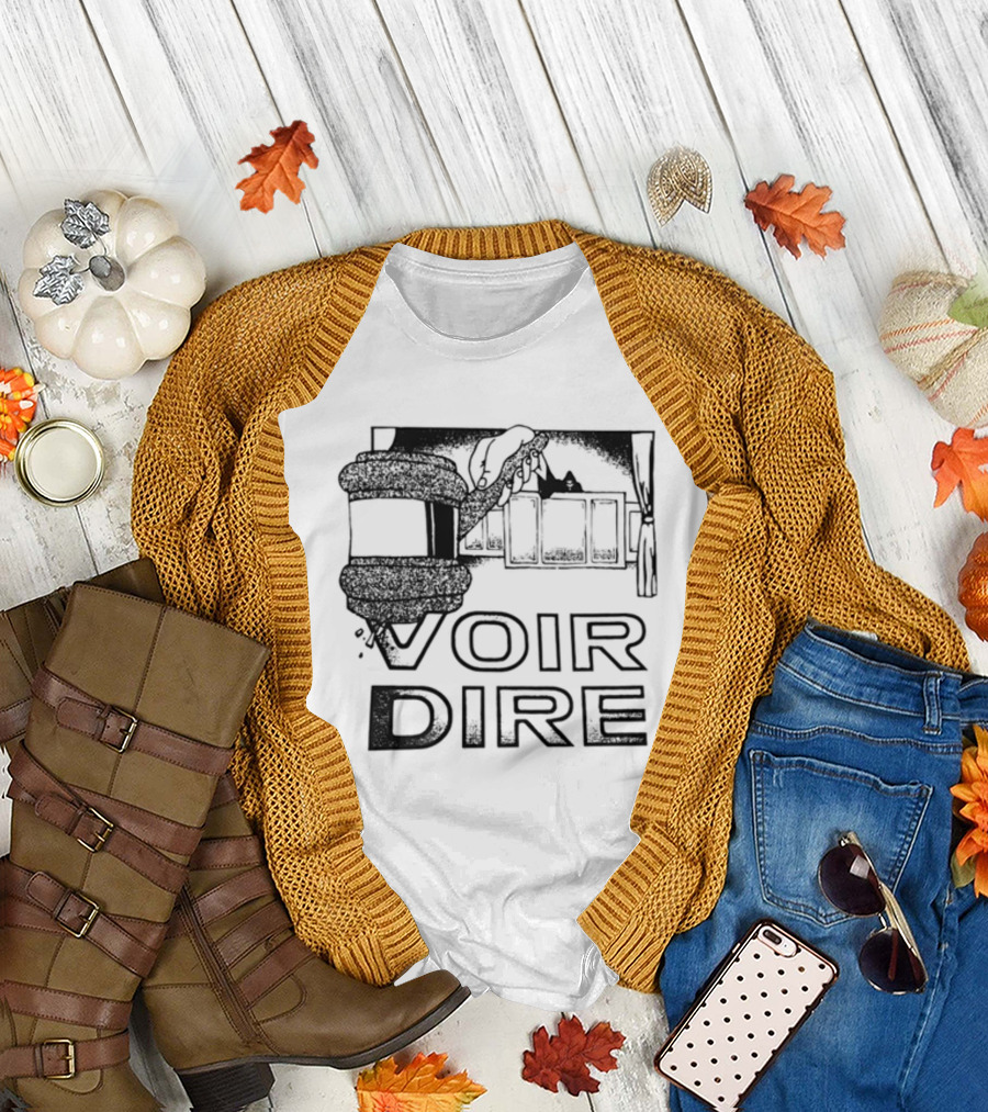 Voir Dire Earl Courtroom Gavel Scene T-Shirt