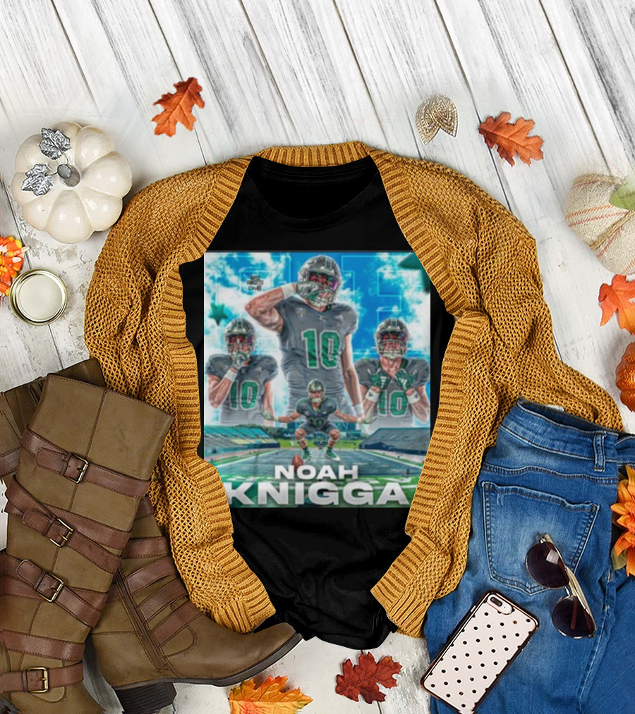 NOAH KNIGGA 10 Football Player on Field Performance Highlights T-Shirt