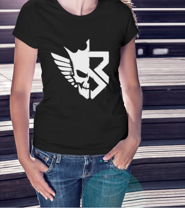 Freakin Nightmare Skull Crown Wings T-Shirt